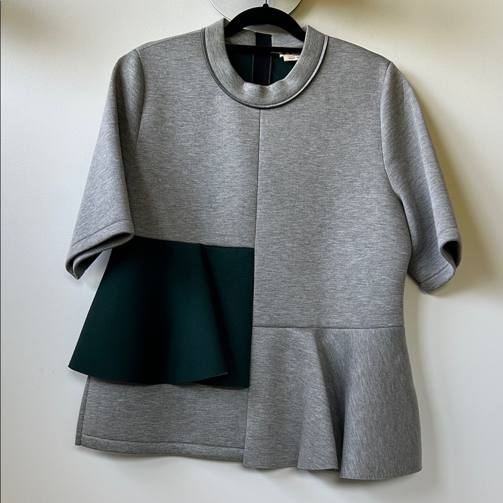 Marni Gray and Green Colorblock Women's Top